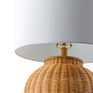   Modern European furniture - Brown Rattan Accent Table Lamp - www.oroa.com | Oroa.com
