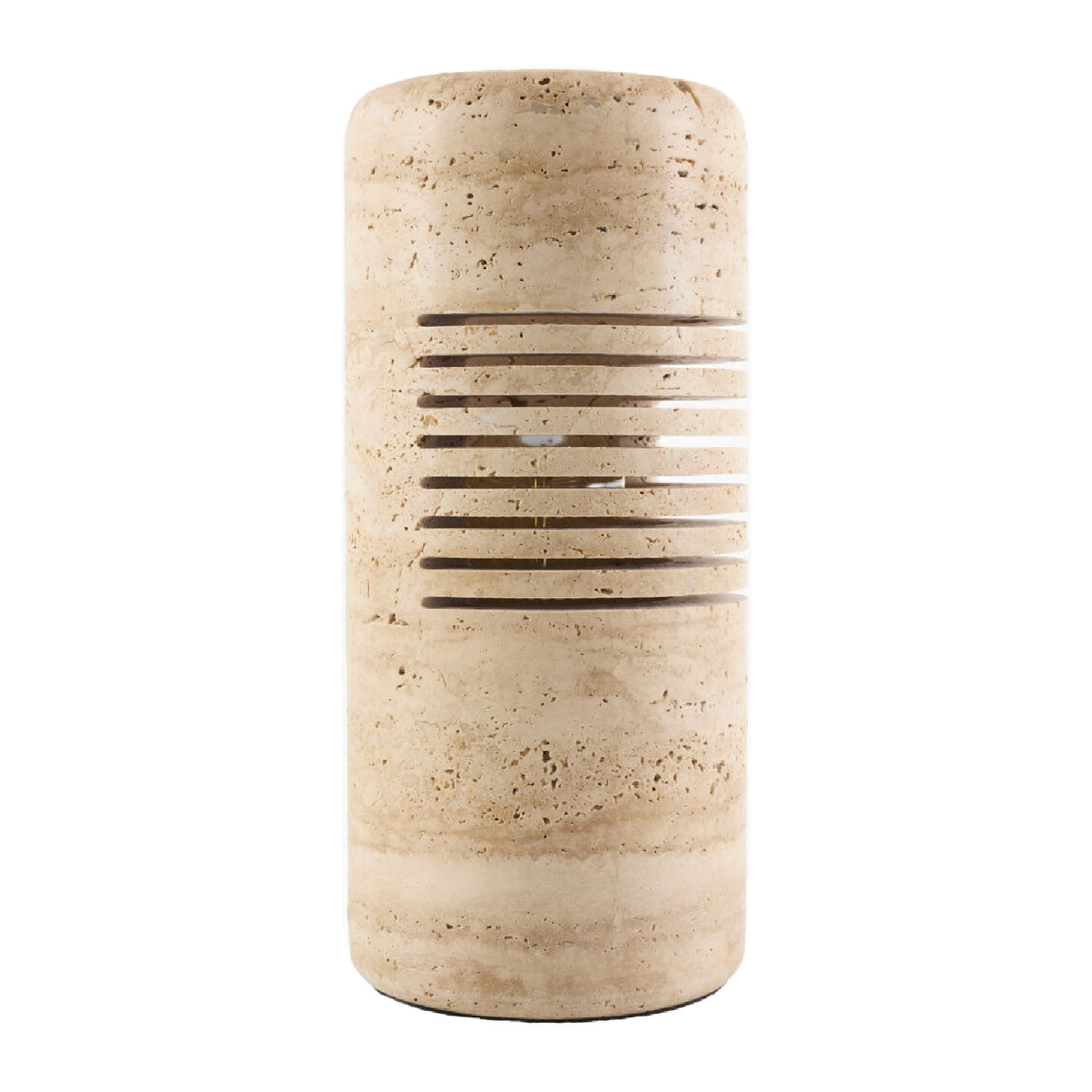   Modern European furniture - Beige Travertine Accent Table Lamp - www.oroa.com | Oroa.com