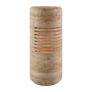   Modern European furniture - Beige Travertine Accent Table Lamp - www.oroa.com | Oroa.com