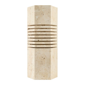   Modern European furniture - Beige Travertine Accent Table Lamp - www.oroa.com | Oroa.com