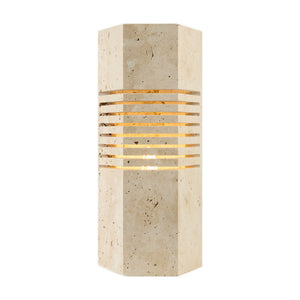   Modern European furniture - Beige Travertine Accent Table Lamp - www.oroa.com | Oroa.com