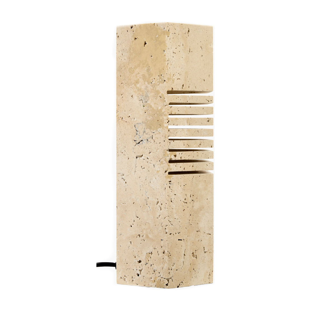   Modern European furniture - Beige Travertine Accent Table Lamp - www.oroa.com | Oroa.com