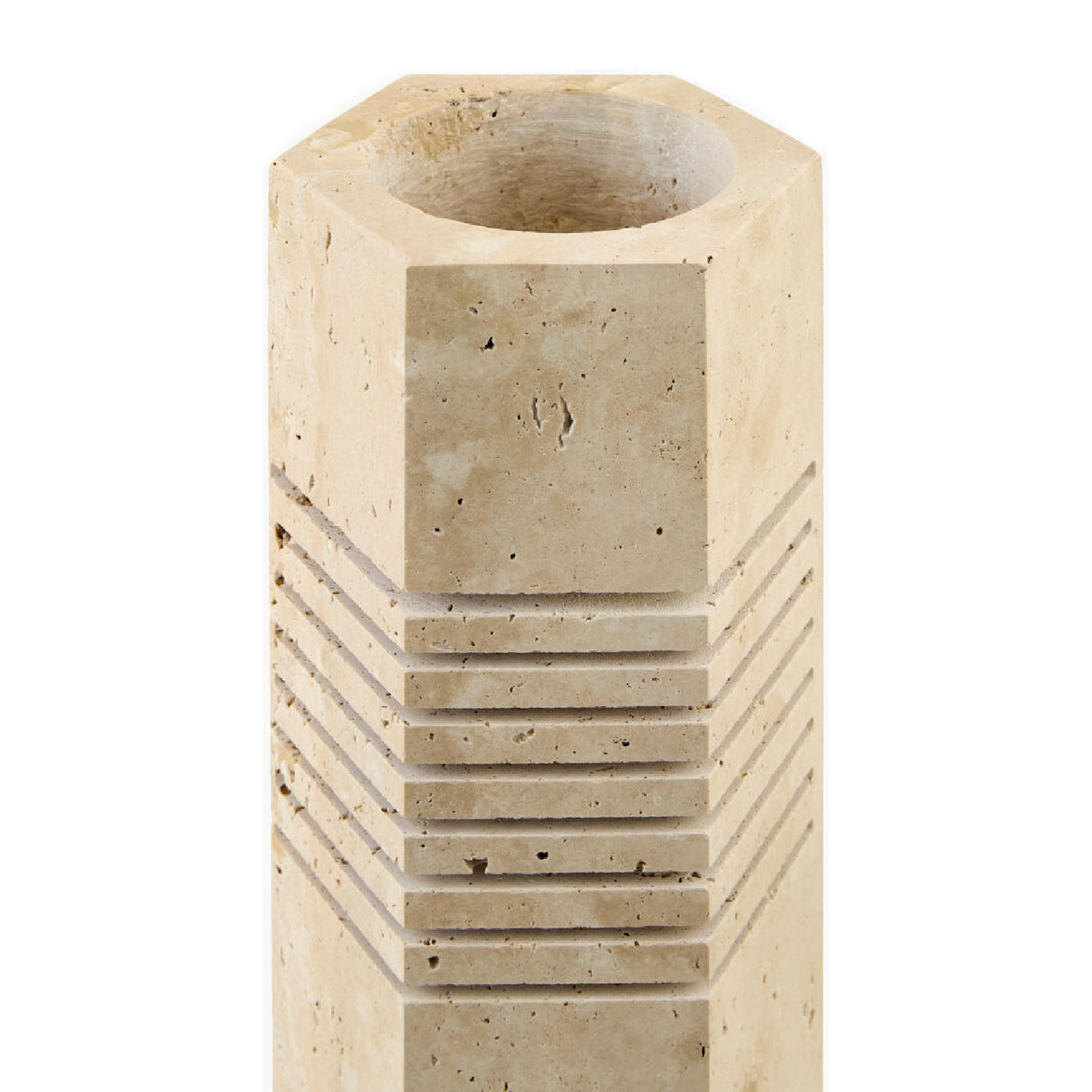   Modern European furniture - Beige Travertine Accent Table Lamp - www.oroa.com | Oroa.com