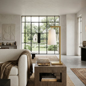   Modern European furniture - Iron Framed Linen Table Lamp - www.oroa.com | Oroa.com