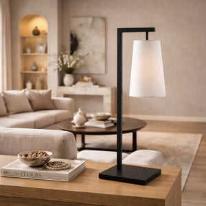   Modern European furniture - Iron Framed Linen Table Lamp - www.oroa.com | Oroa.com