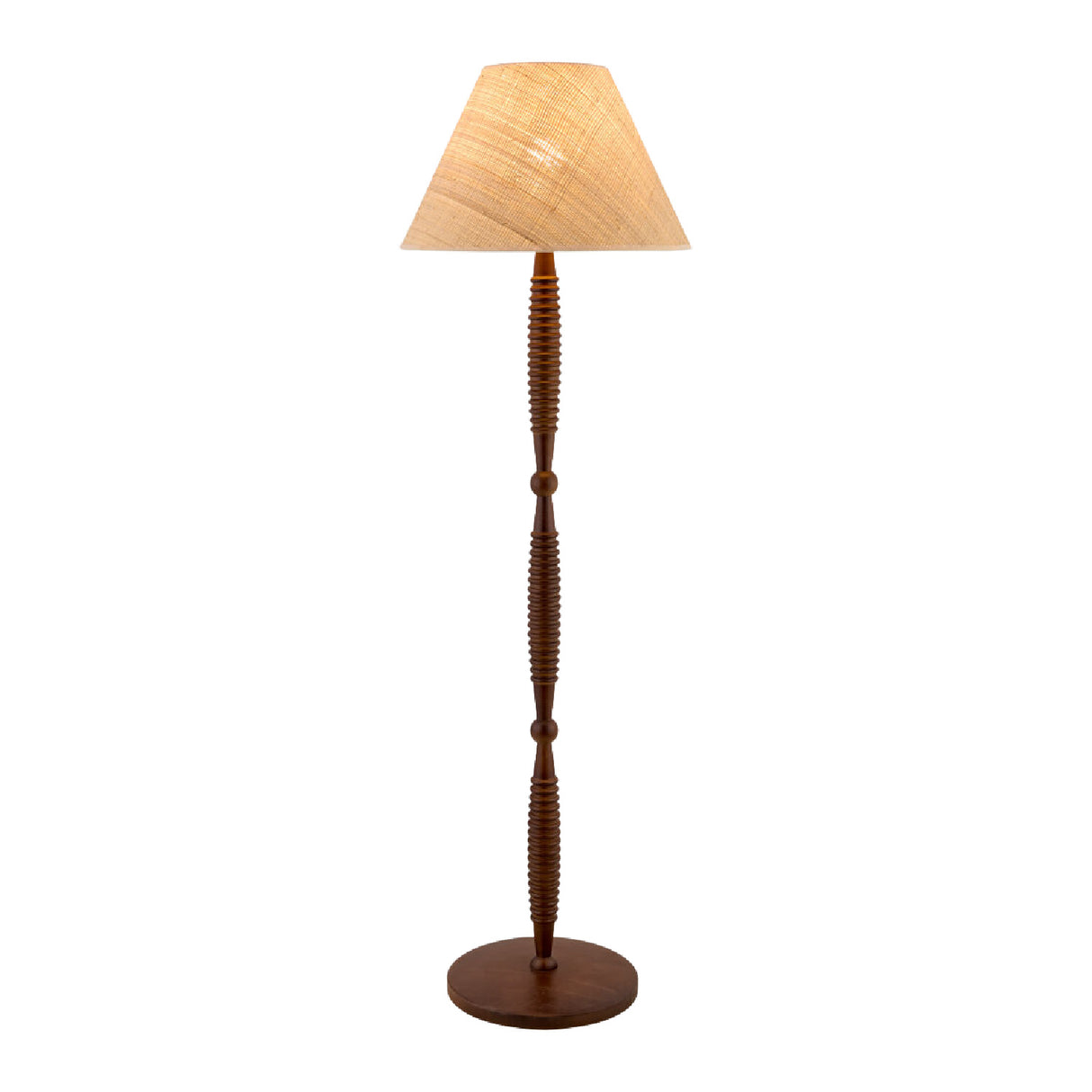   Modern European furniture - Brown Linen Accent Floor Lamp - www.oroa.com | Oroa.com