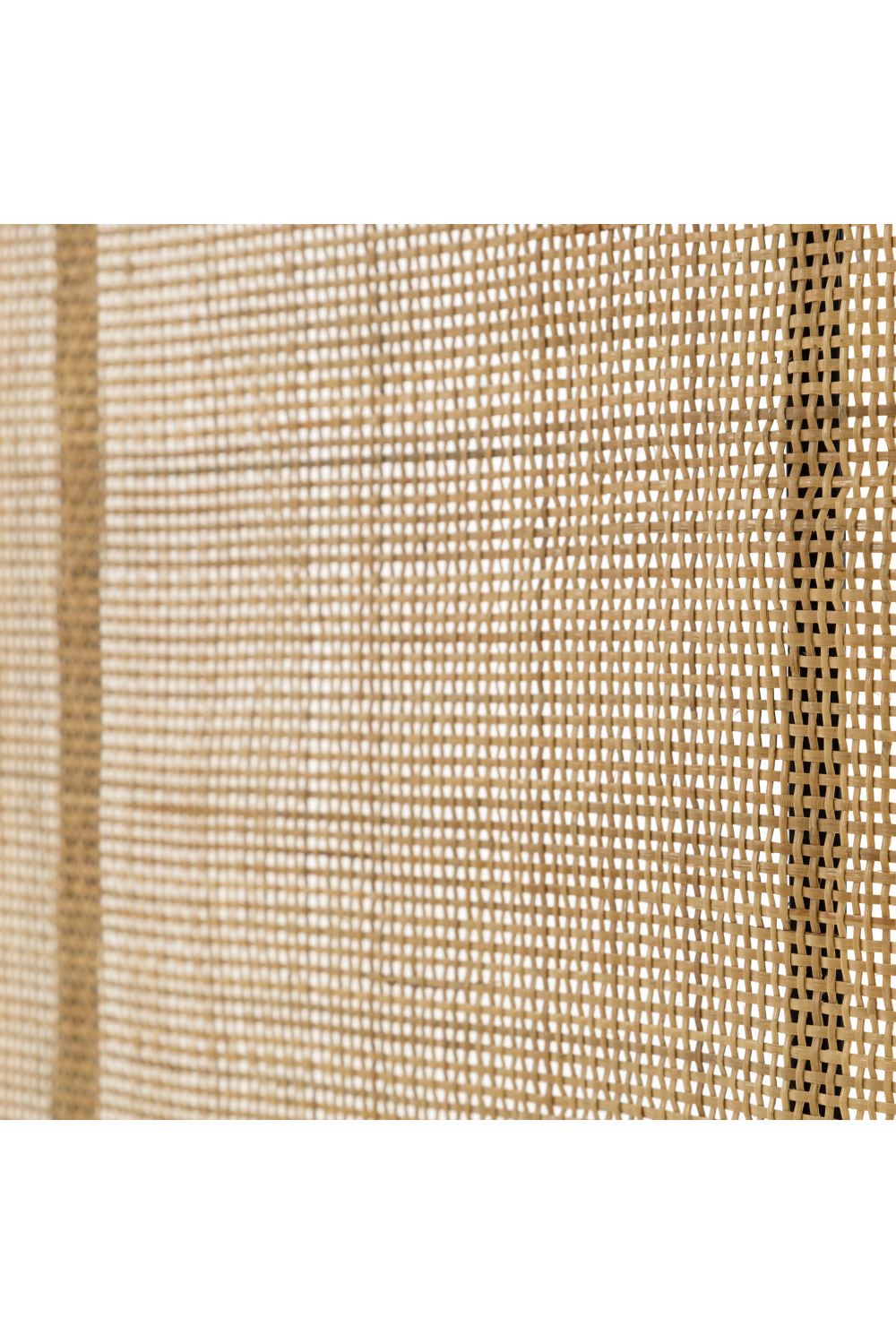   Black Weaved Rattan Queen Headboard 67" | Oroa.com