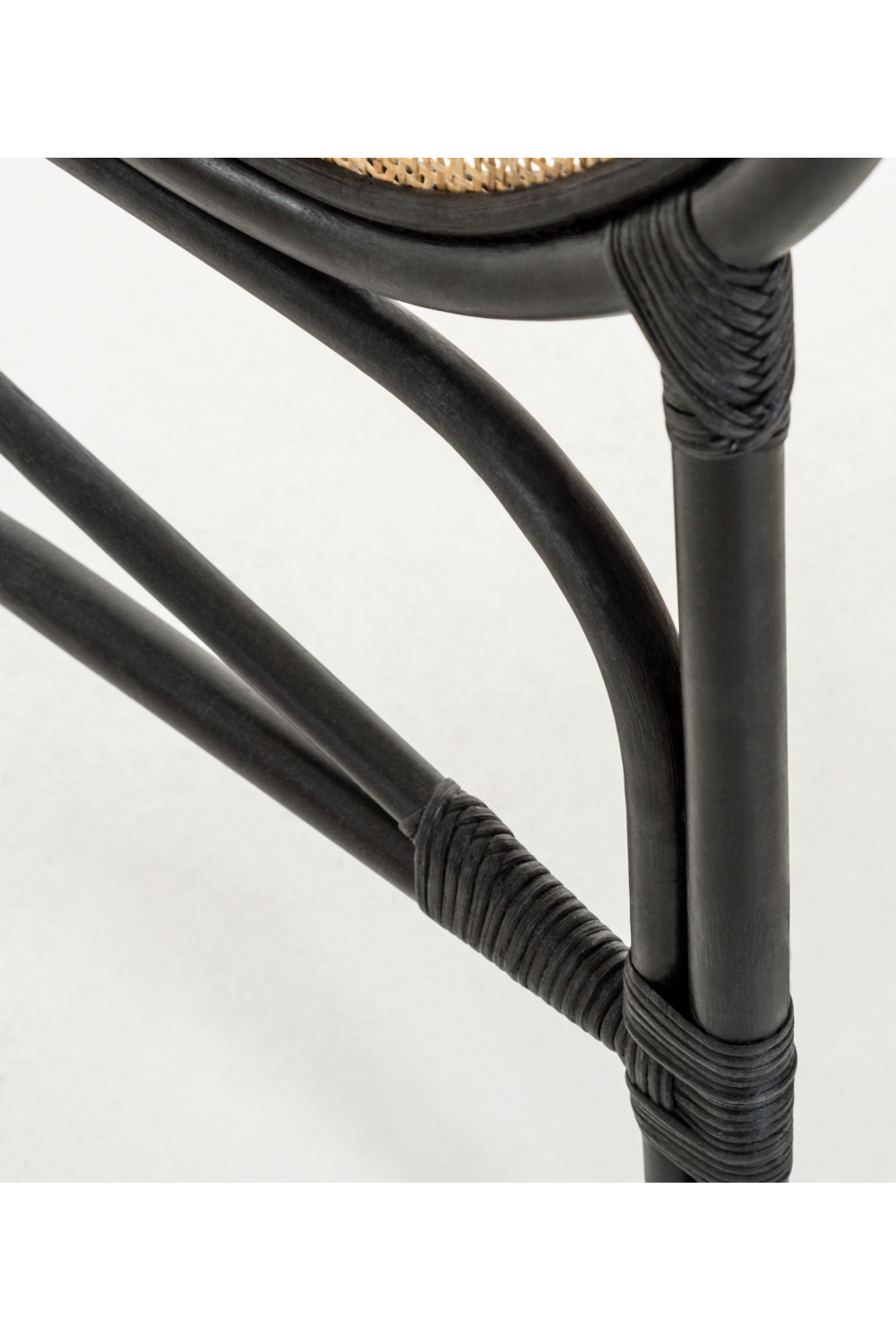   Black Weaved Rattan Queen Headboard 67" | Oroa.com