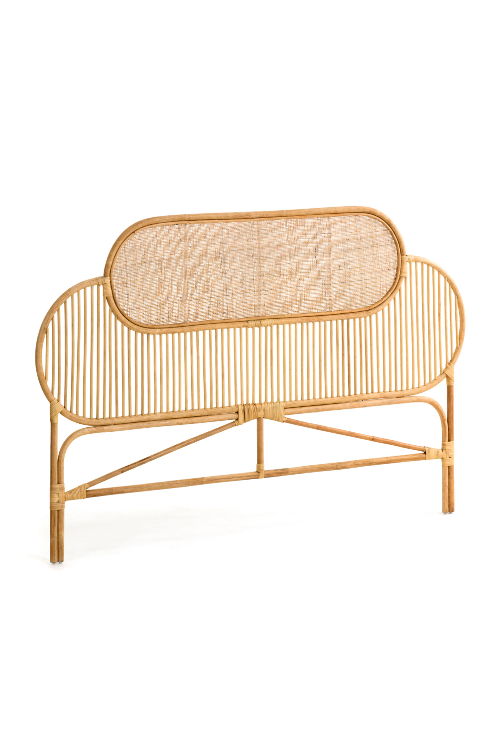   Natural Weaved Rattan Queen Headboard 67" | Oroa.com