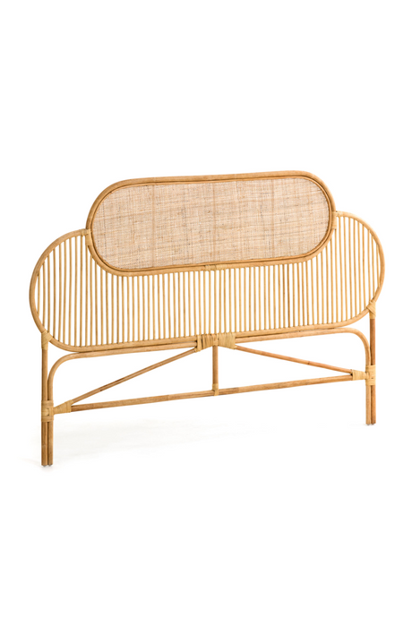   Natural Weaved Rattan Queen Headboard 67" | Oroa.com