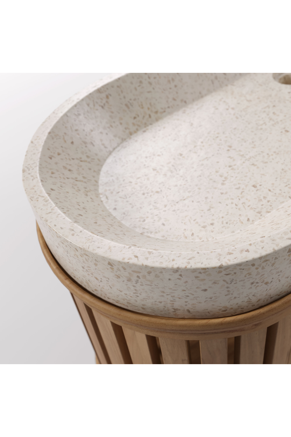   Oval Wooden Vanity Unit | Oroa.com