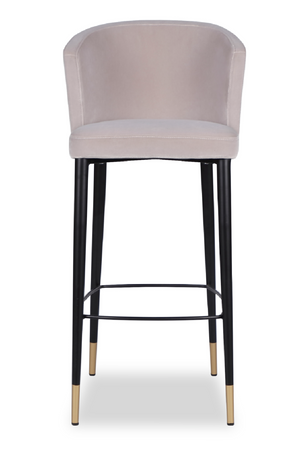   Velvet Curved Barstool | Oroa.com