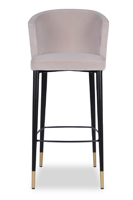   Velvet Curved Barstool | Oroa.com