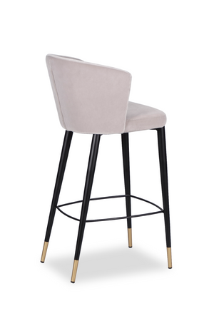   Velvet Curved Barstool | Oroa.com