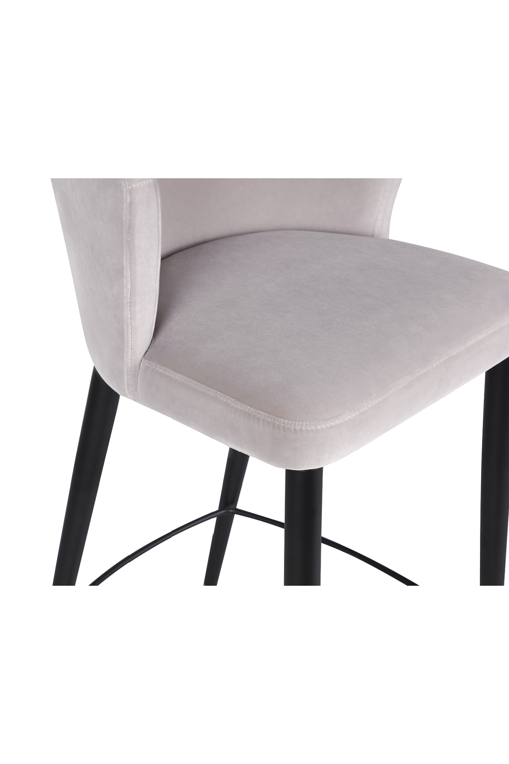   Velvet Curved Barstool | Oroa.com