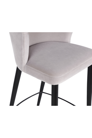   Velvet Curved Barstool | Oroa.com