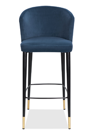   Velvet Curved Barstool | Oroa.com