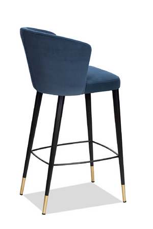   Velvet Curved Barstool | Oroa.com