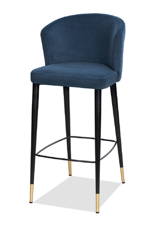  Velvet Curved Barstool | Oroa.com