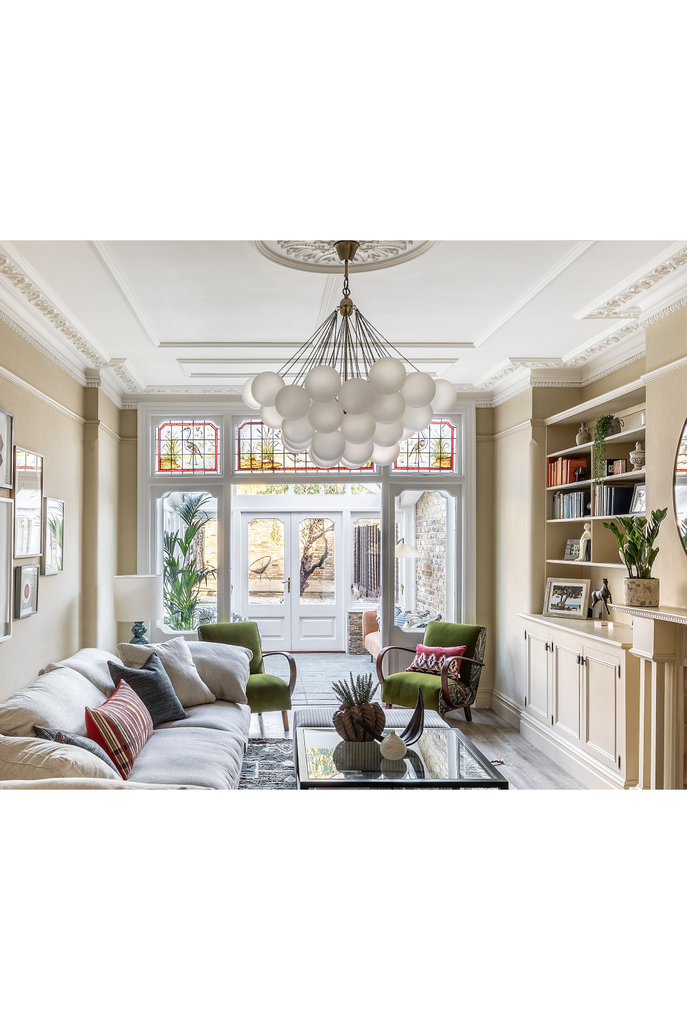   White Glass Orbs Pendant Lamp | Oroa.com