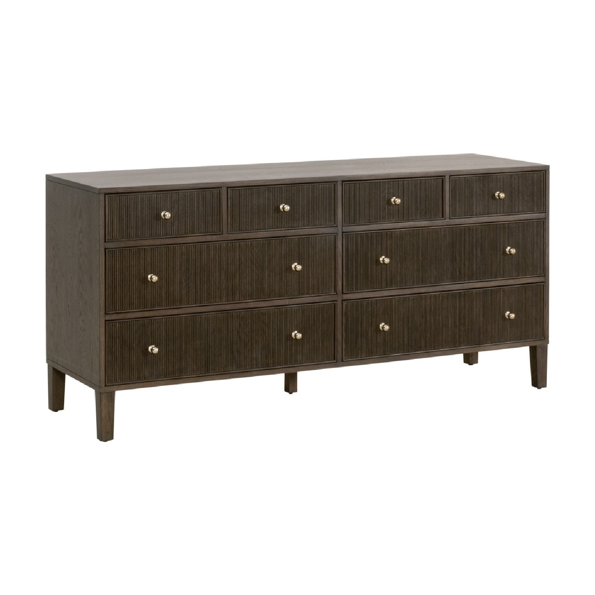   8-Drawer Oak Double Dresser | Oroa.com