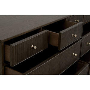   8-Drawer Oak Double Dresser | Oroa.com