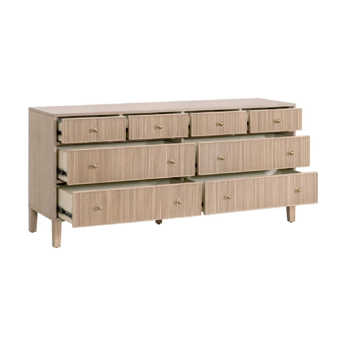   8-Drawer Oak Double Dresser | Oroa.com