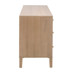  8-Drawer Oak Double Dresser | Oroa.com