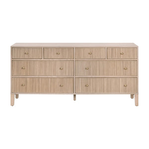   8-Drawer Oak Double Dresser | Oroa.com