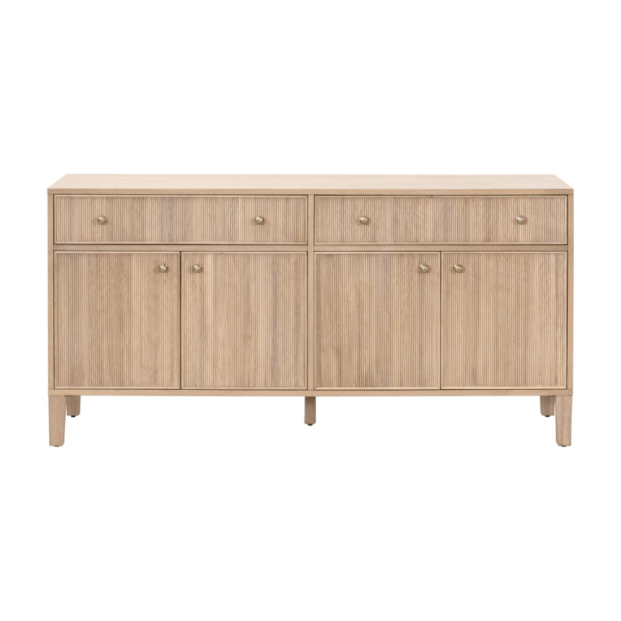   Modern European furniture - Fluted Solid Wood Media Sideboard - www.oroa.com | Oroa.com
