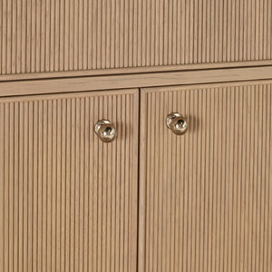   Modern European furniture - Fluted Solid Wood Media Sideboard - www.oroa.com | Oroa.com