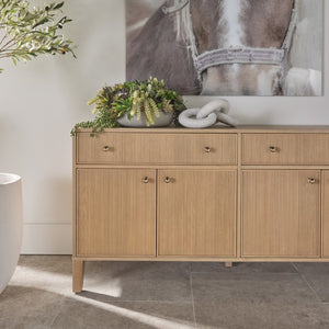   Modern European furniture - Fluted Solid Wood Media Sideboard - www.oroa.com | Oroa.com