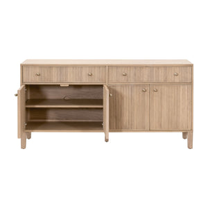   Modern European furniture - Fluted Solid Wood Media Sideboard - www.oroa.com | Oroa.com