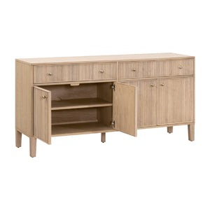   Modern European furniture - Fluted Solid Wood Media Sideboard - www.oroa.com | Oroa.com