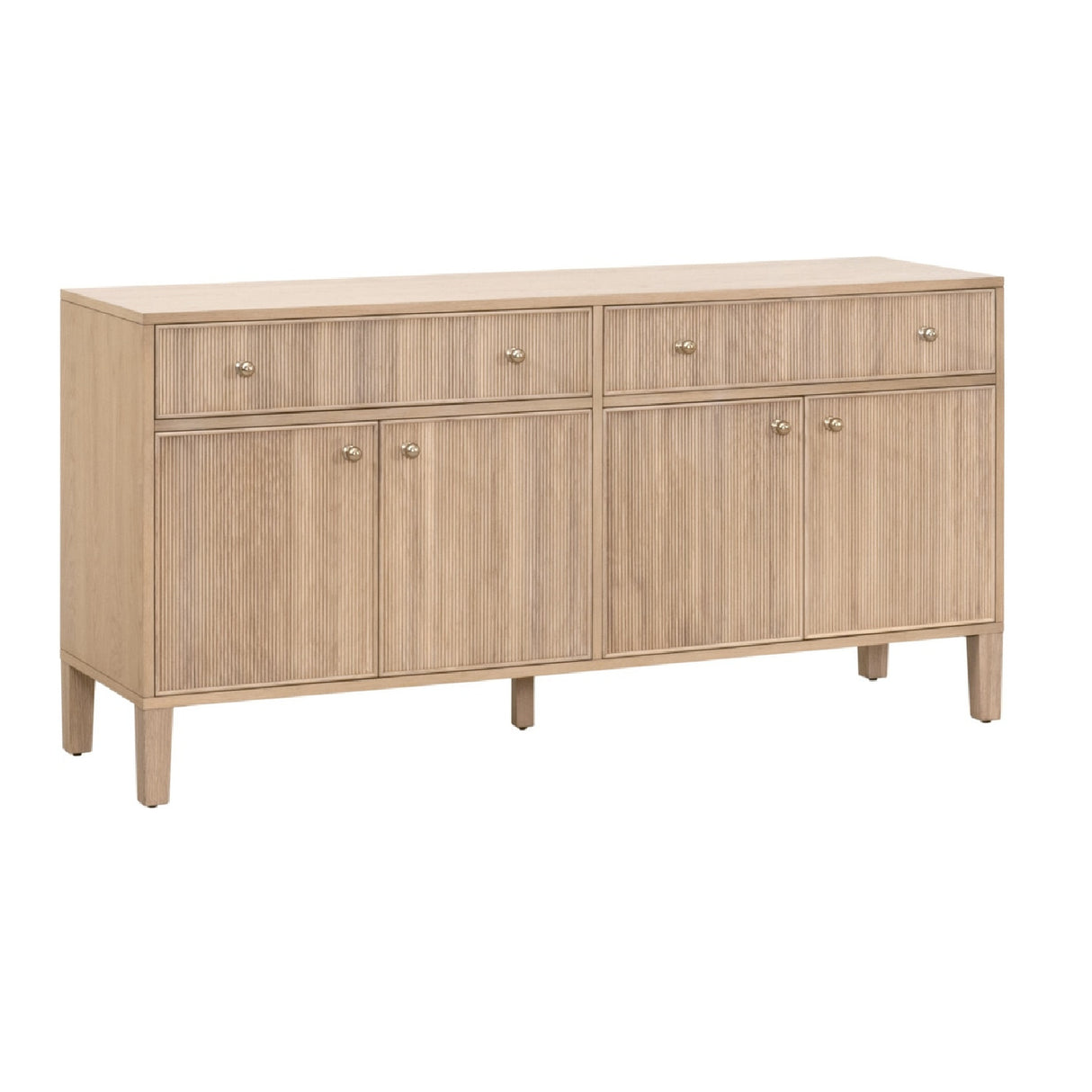   Modern European furniture - Fluted Solid Wood Media Sideboard - www.oroa.com | Oroa.com