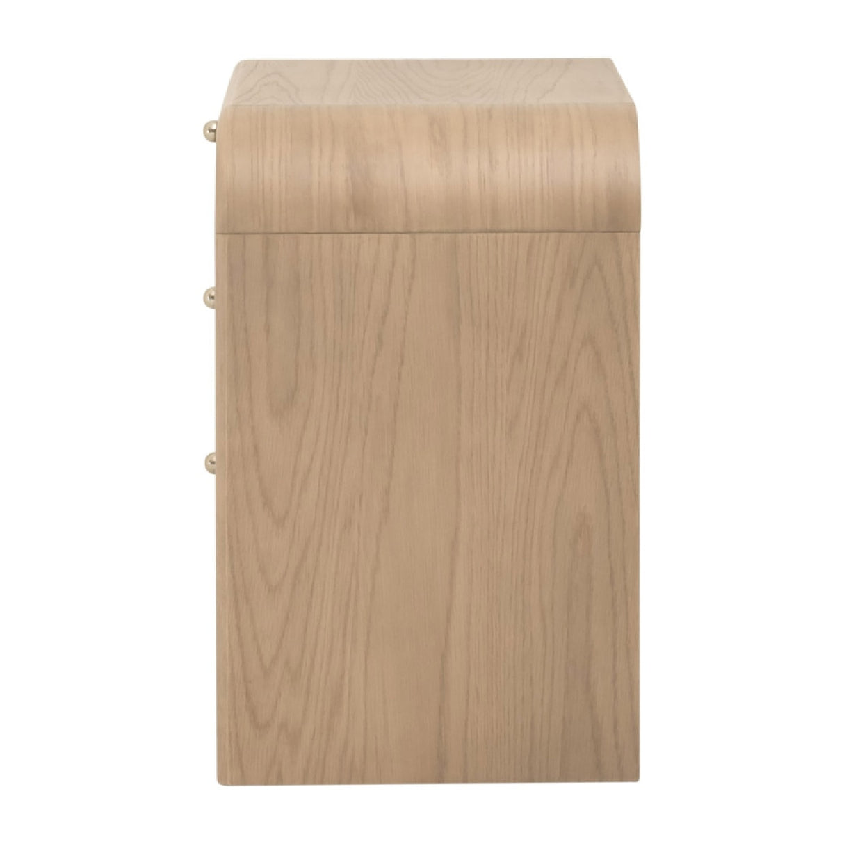   Oak Framed Cane 3-Drawer Nightstand | Oroa.com