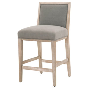   Solid Wood Framed Counter Stools (2) | Oroa.com