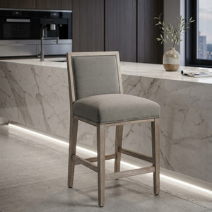   Solid Wood Framed Counter Stools (2) | Oroa.com