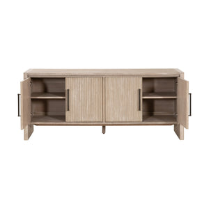   Gray Acacia 4-Door Media Sideboard | Oroa.com
