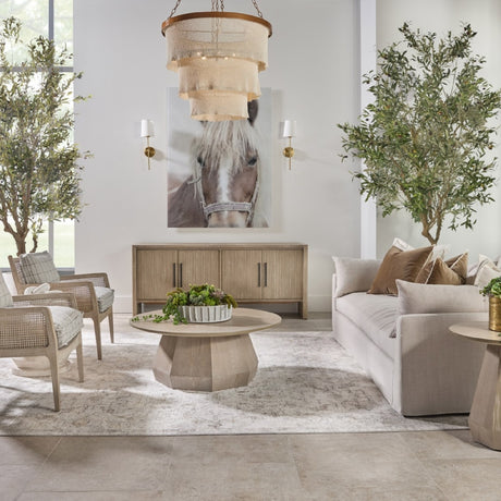   Gray Acacia 4-Door Media Sideboard | Oroa.com