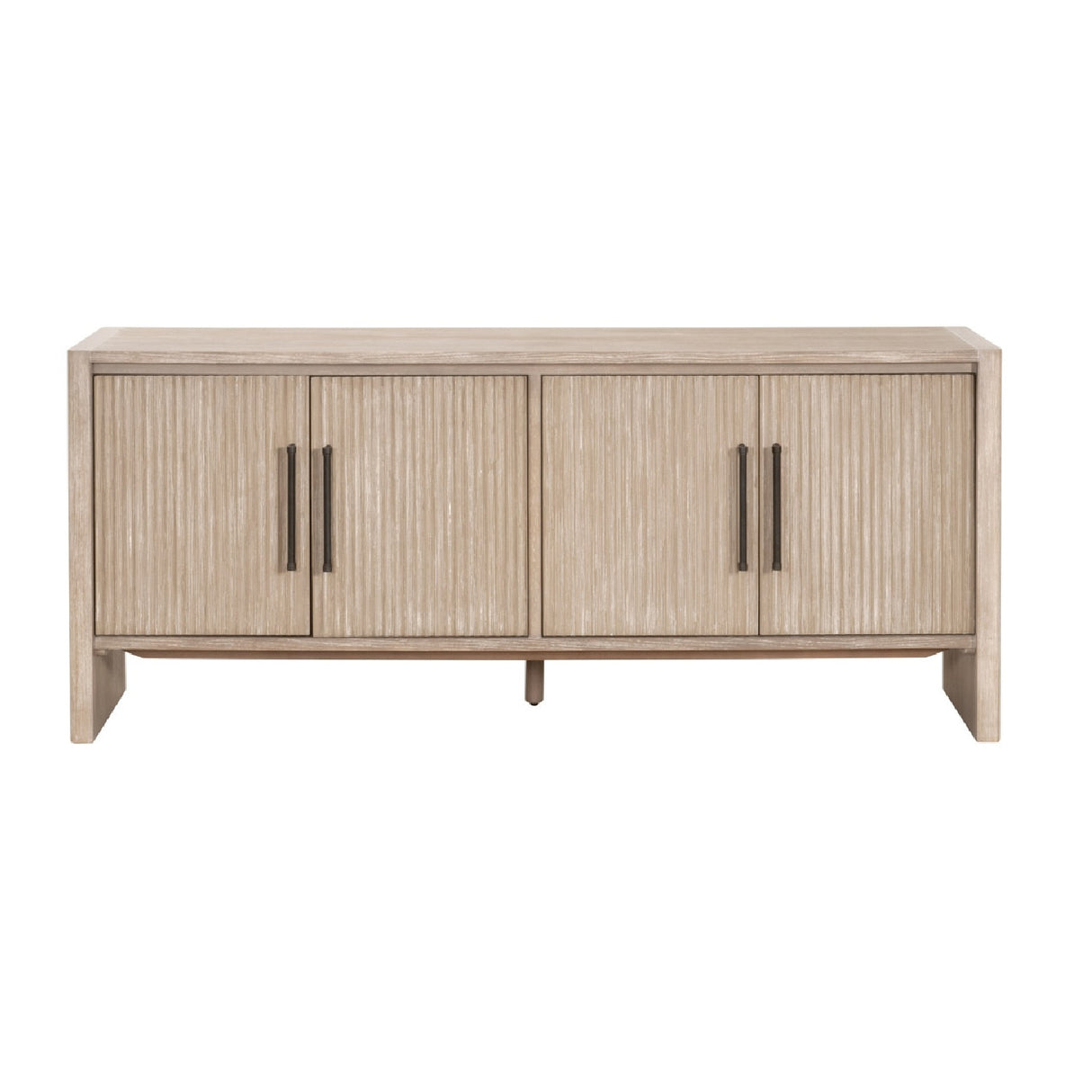   Gray Acacia 4-Door Media Sideboard | Oroa.com