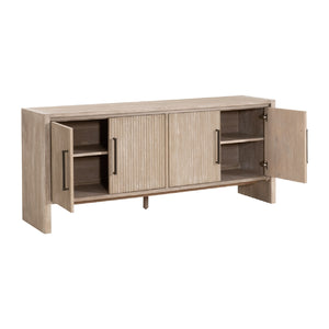   Gray Acacia 4-Door Media Sideboard | Oroa.com