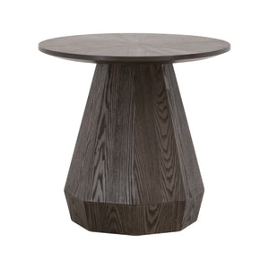   Round Wooden End Table | Oroa.com