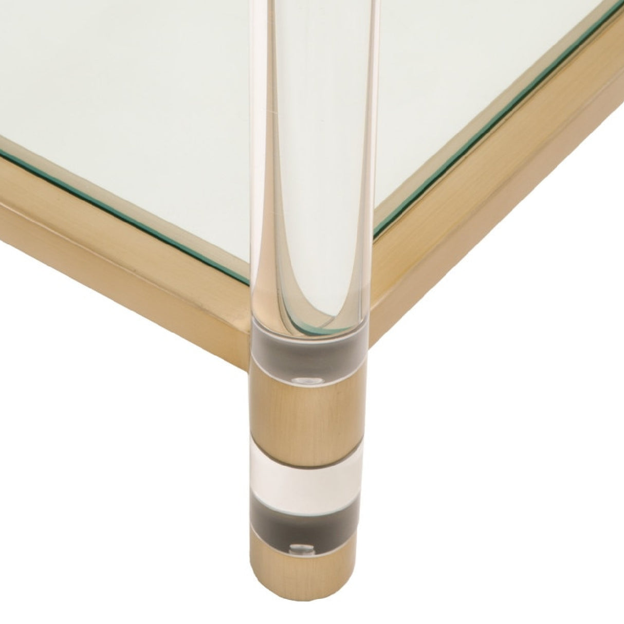   Brass Framed Glass Coffee Table | Oroa.com