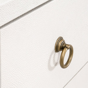   White Shagreen 6-Drawer Double Dresser | Oroa.com
