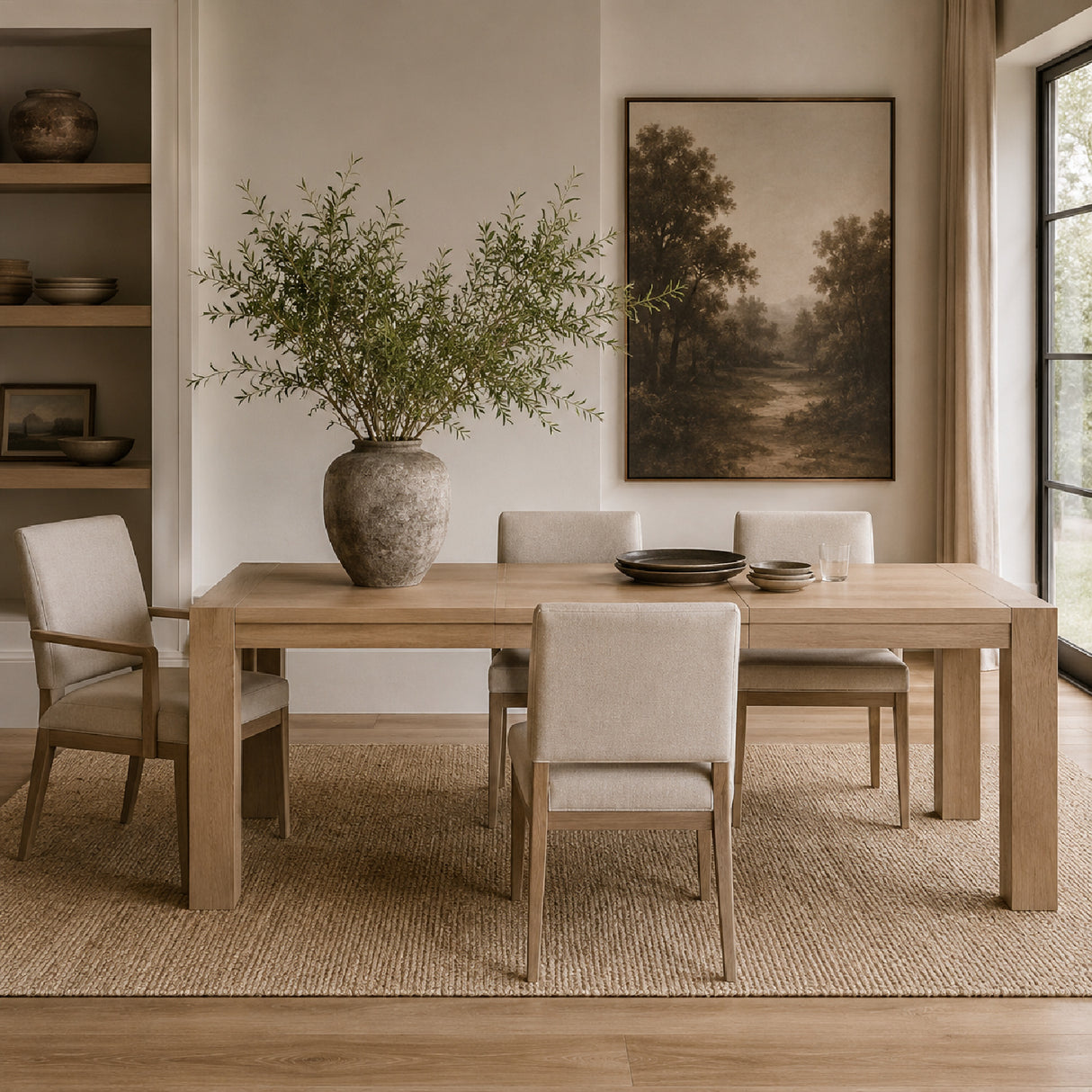   Extendable Oak Dining Table | Oroa.com