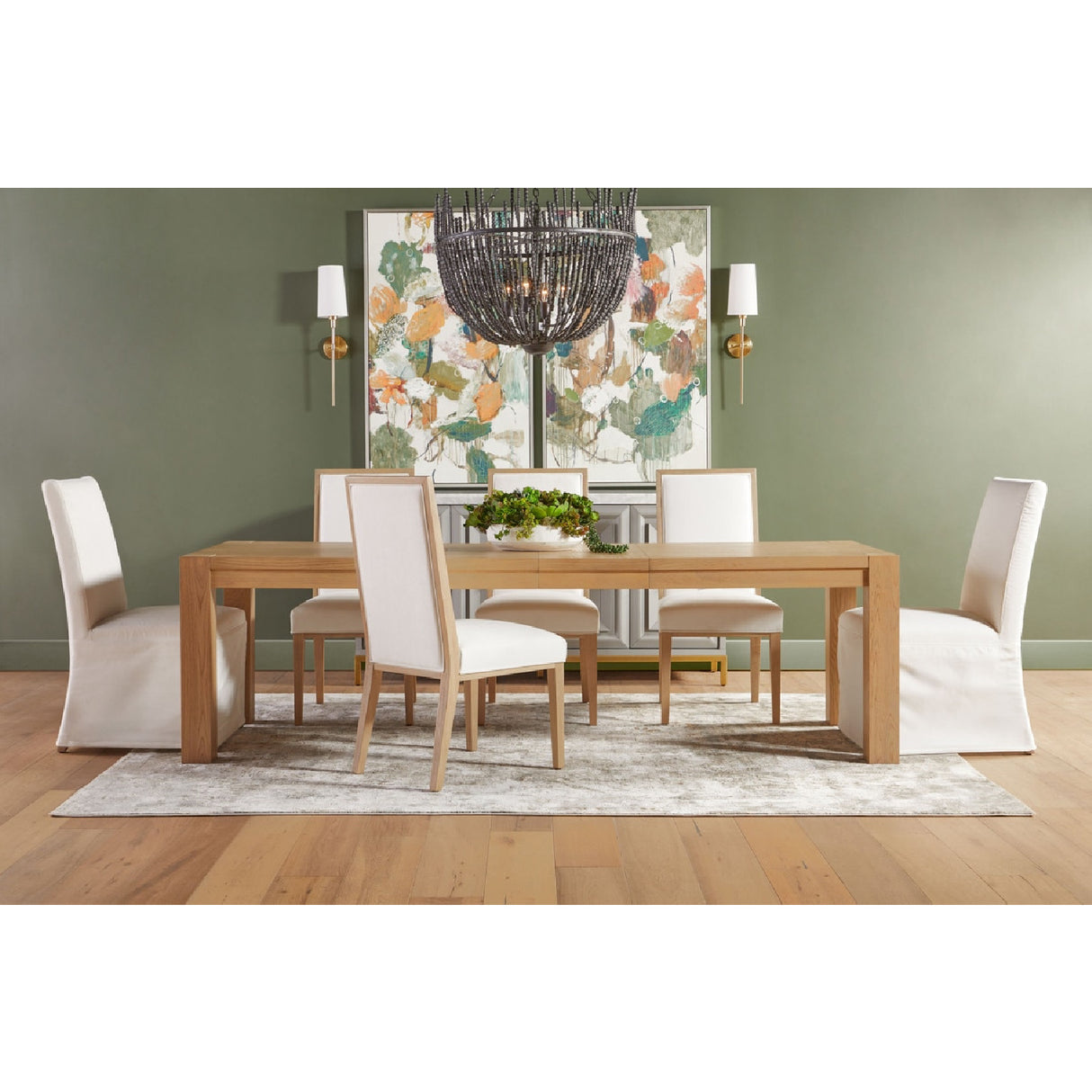   Extendable Oak Dining Table | Oroa.com
