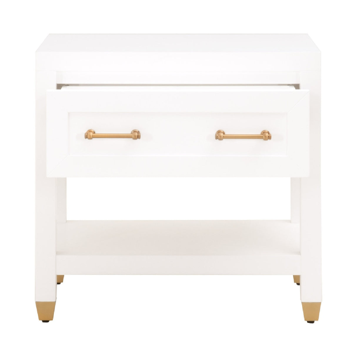   White 1-Drawer Nightstand | Oroa.com