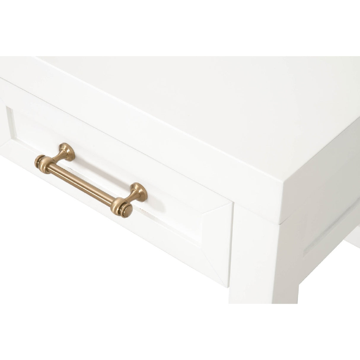   Modern European furniture - White Wooden 3-Drawer Desk - www.oroa.com | Oroa.com