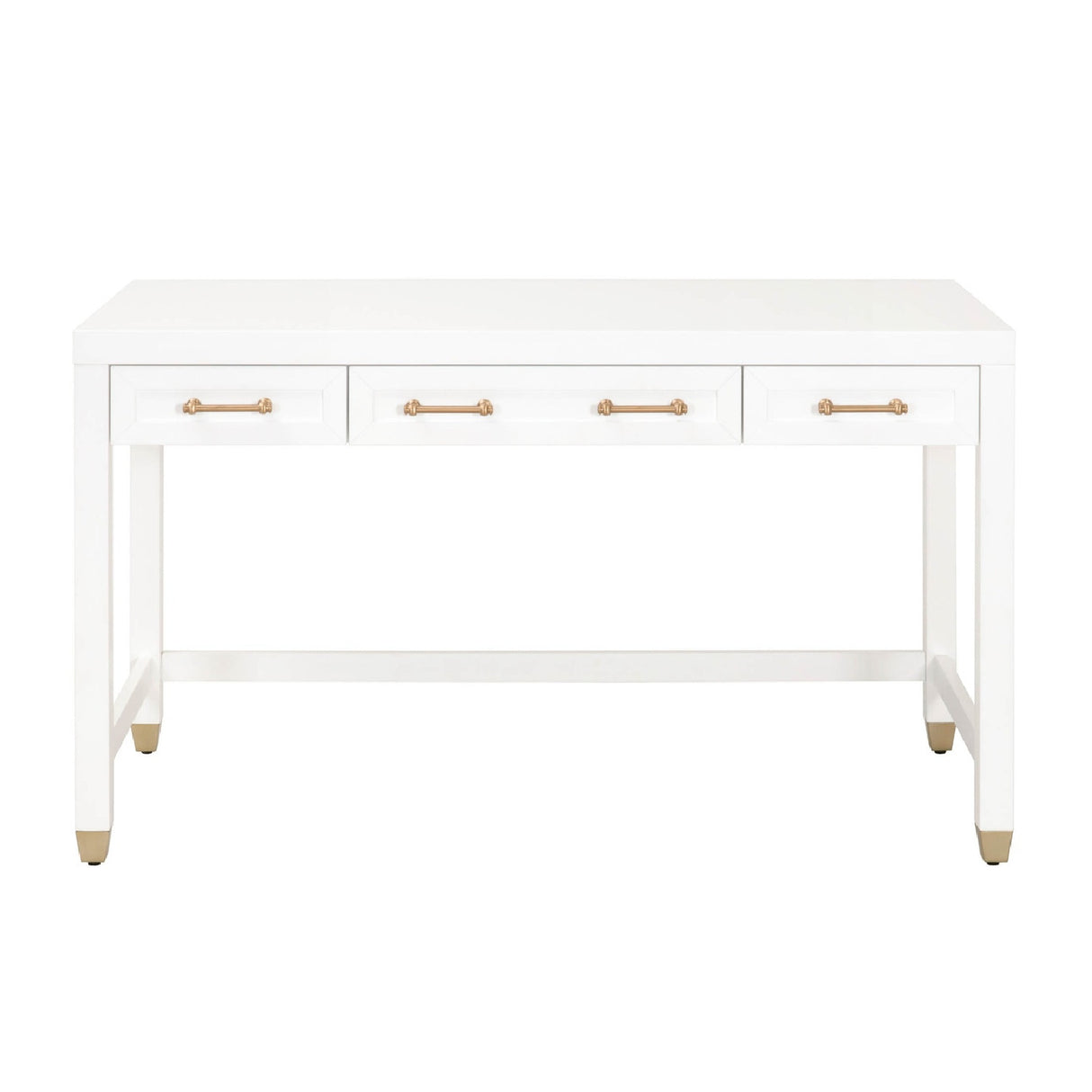   Modern European furniture - White Wooden 3-Drawer Desk - www.oroa.com | Oroa.com
